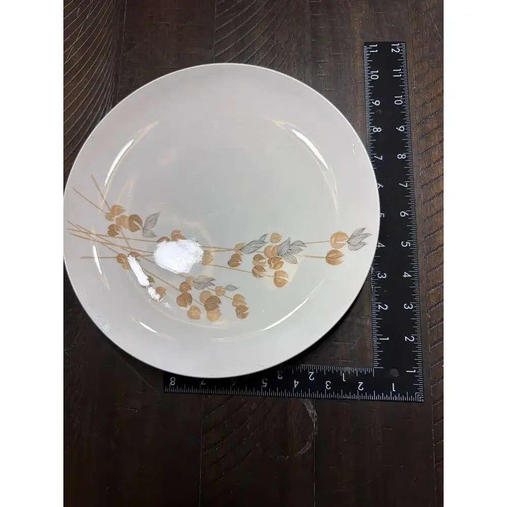 Vintage Franciscan Fan Tan Whitestone Ware Salad Plates Set of 8 Japan 8
